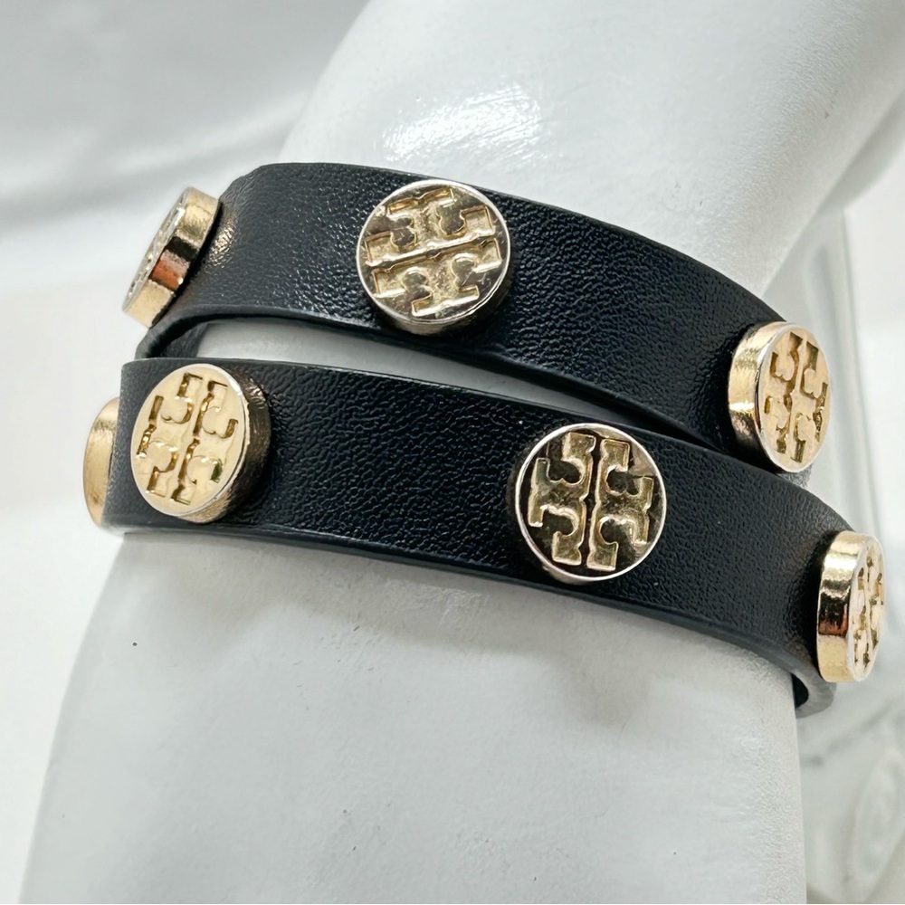 Tory Burch Black Choker with Gold Medallions - Picture 2 of 7